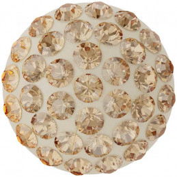 Cabochon Pavé Swarovski 12mm Golden Shadow 86601