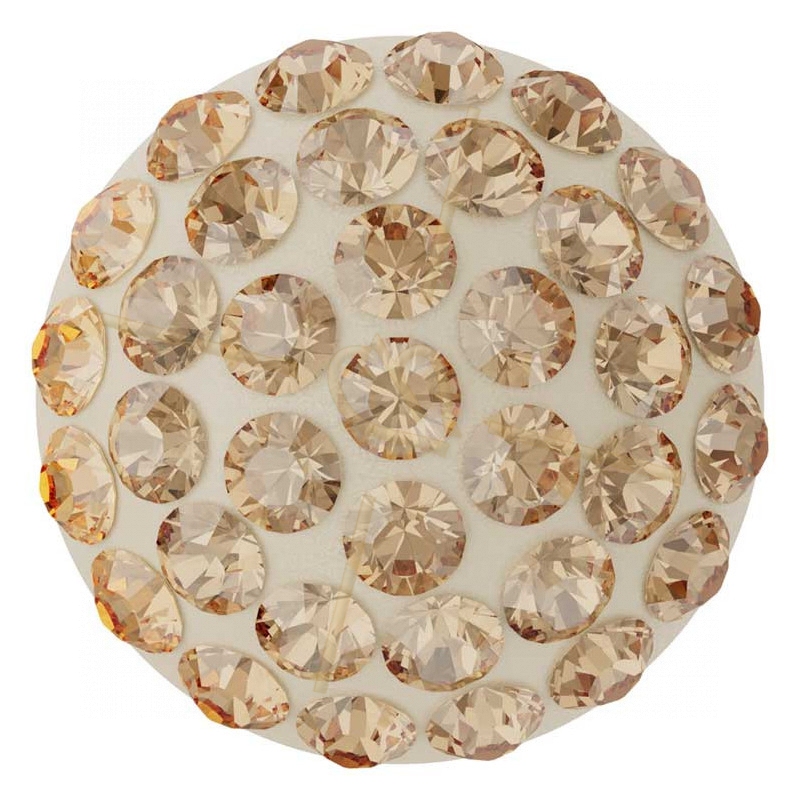 Cabochon Pavé Swarovski 12mm Golden Shadow 86601