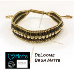 Kit armband DeLoom Brun Matte