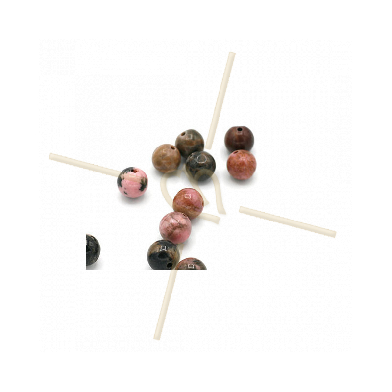 Rhodonite natural gemstone 8mm