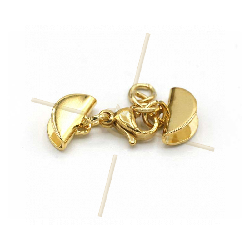 combi clasp with endcaps 11mm goldplated combi clasp with endcaps 11mm goldplated