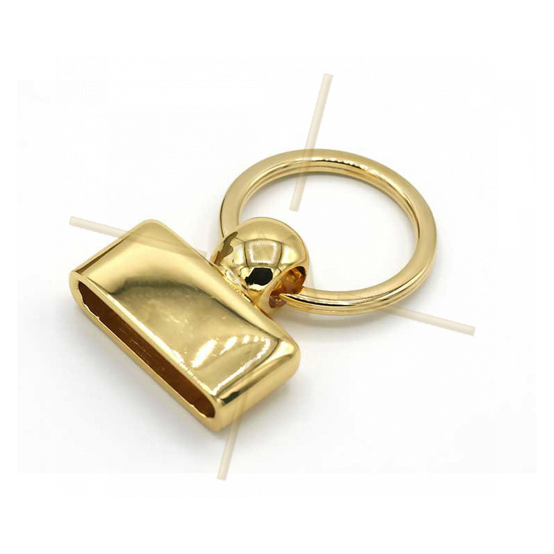 Keyring  30mm Gold Plated