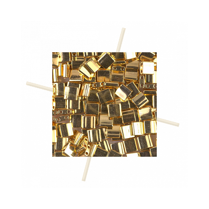 Tila bead Miyuki 24KT Gold Plated