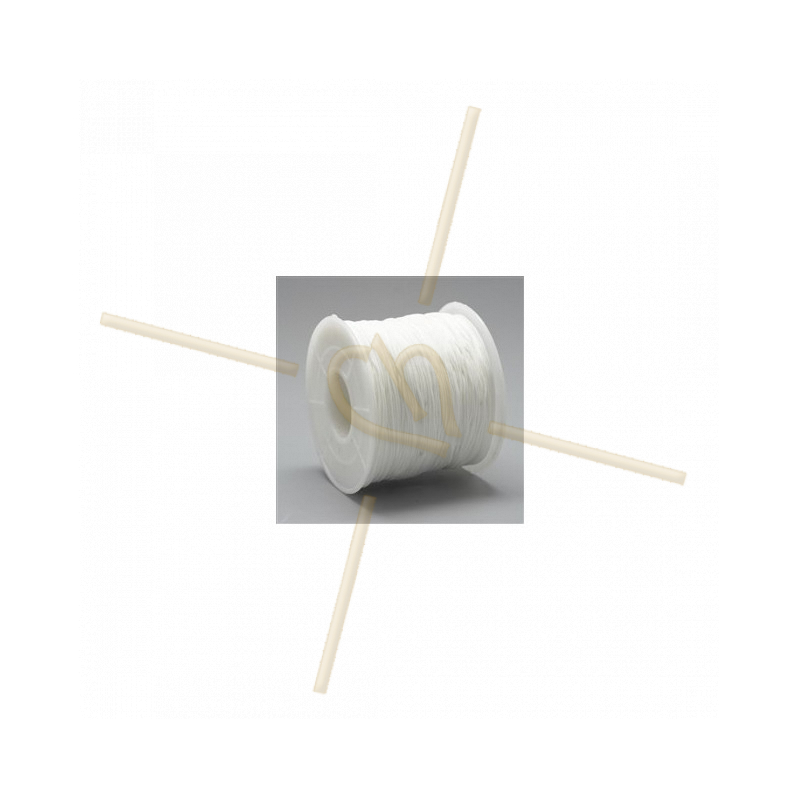 Macramé cordon 0.5mm  polyester Blanc