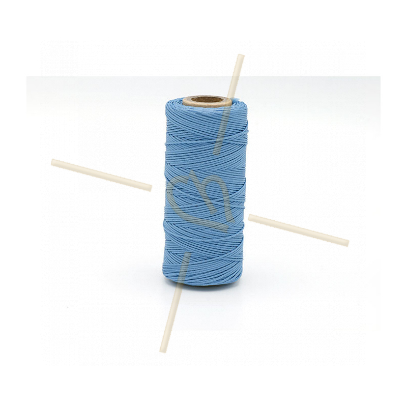 Macramé cordon 0.5mm polyester Premium Quality Blue Light Sapphire