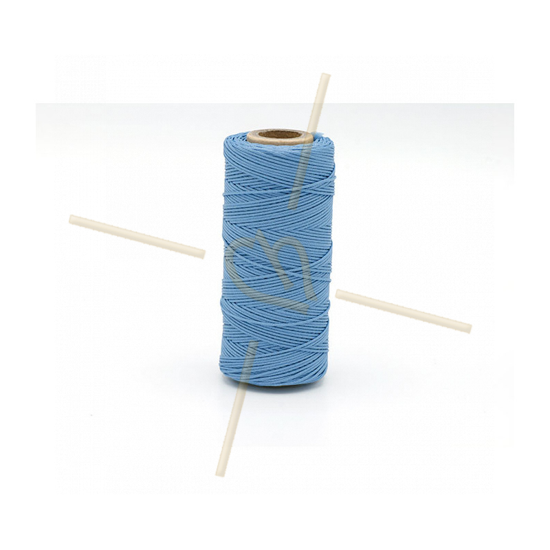 Macramé touw 0.5mm polyester Premium Quality Blue Light Sapphire