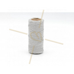 Macramé cord 0.5mm polyester Premium Quality Light Grey