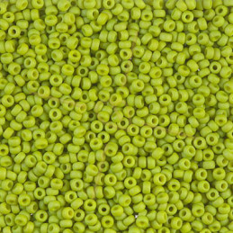 Rocaille 11/0 Miyuki Lime Opaque Matte 92316