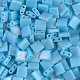Tila bead Miyuki Turquoise Blue Matted AB TL-413FR