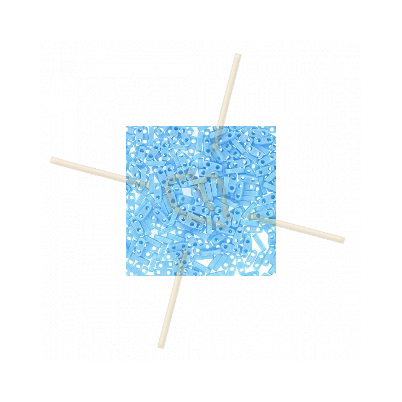 Miyuki Quarter Tila Opaque Turquoise Blue Mat QTL-413FR