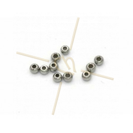 metal steel spacer balls 3*2mm hole 1.3mm