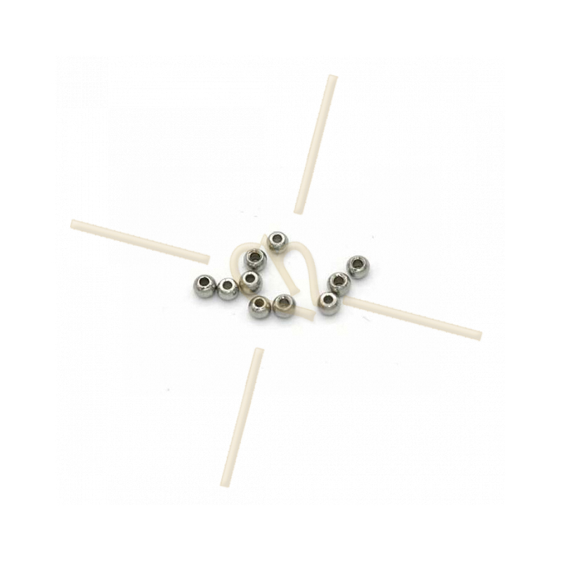 metal steel spacer balls 3*2mm hole 1.3mm