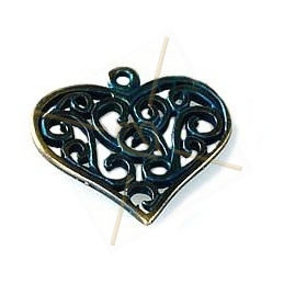 pendant heart deco 23mm