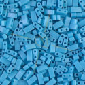 Half Tila Miyuki 5*2mm Turquoise Blue Opaque 413