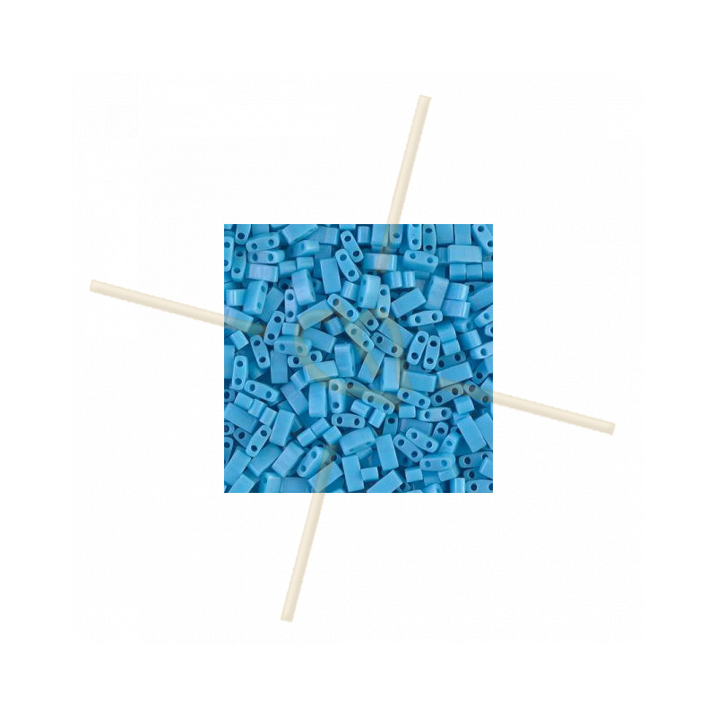 Half Tila Miyuki 5*2mm Turquoise Blue Opaque 413