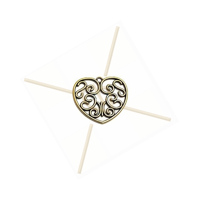 pendant heart deco 55mm pendant heart deco 55mm