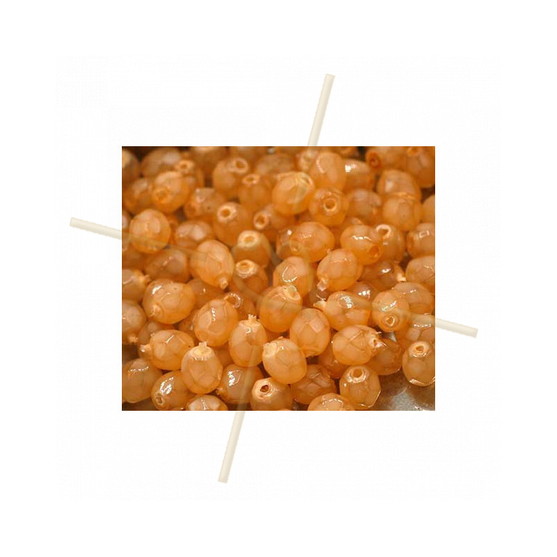Firepolished Czech Bead 4mm Terracotta Firepolished Czech Bead 4mm Terracotta