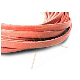 leather 5mm salmon