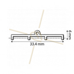 Cymbal Finding  - Topolia IV - Delica - Embout Rose Gold Plated