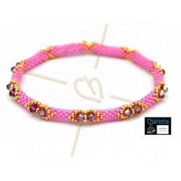Kit Bangle Bracelet Pink Taffy