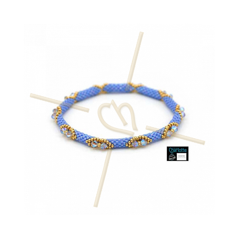 Bangle Bracelet Light Sapphire Ab