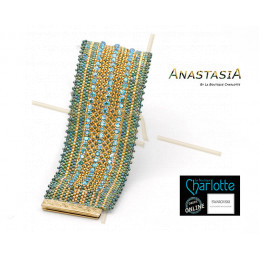 Kit armband Anastasia Groen Goud