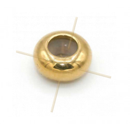 Stainless Steel ring 8mm silicone inside