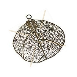 pendant "leaf" lasercut 52mm