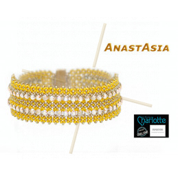 Kit armband Anastasia Geel okker