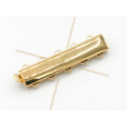 Clasp slider 5-row Gold Plated