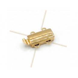 Clasp slider 5-row Gold Plated