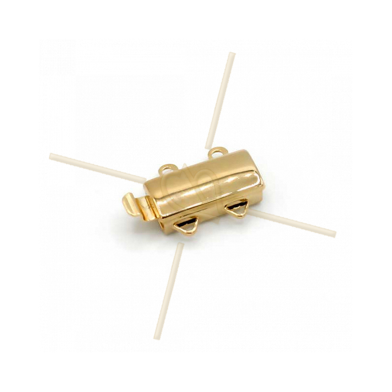 Clasp slider 5-row Gold Plated