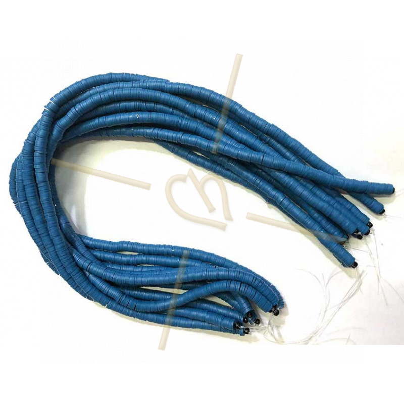 Heishi Rings 6mm Navy blue String 40cm.