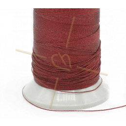 Thread Poly Metallic 0.8mm Bordeaux Metallic