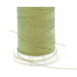 Thread Poly Metallic 0.8mm Green Gold Metallic