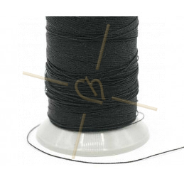 Thread Poly Metallic 0.8mm Black Metallic