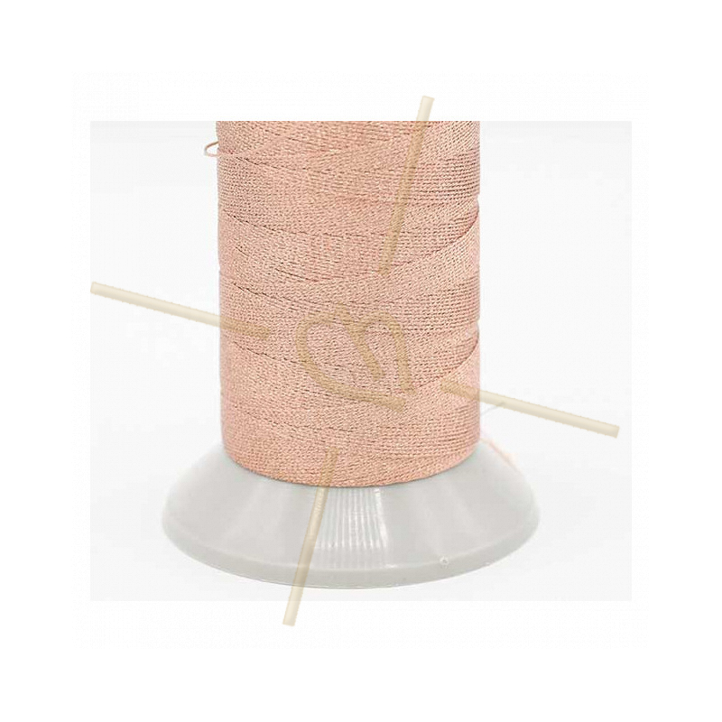 Thread Poly Metallic 0.8mm Rose Gold Metallic