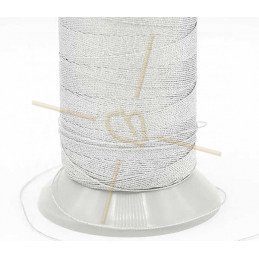 Thread Poly Metallic 0.8mm silver Metallic