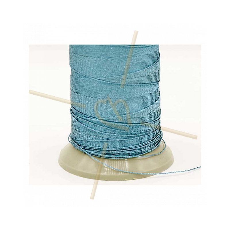 Thread Poly Metallic 0.8mm Blue Metallic