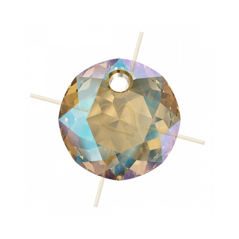 Swarovski pendant 6430 8mm Lt. Col. Topaz Shimmer