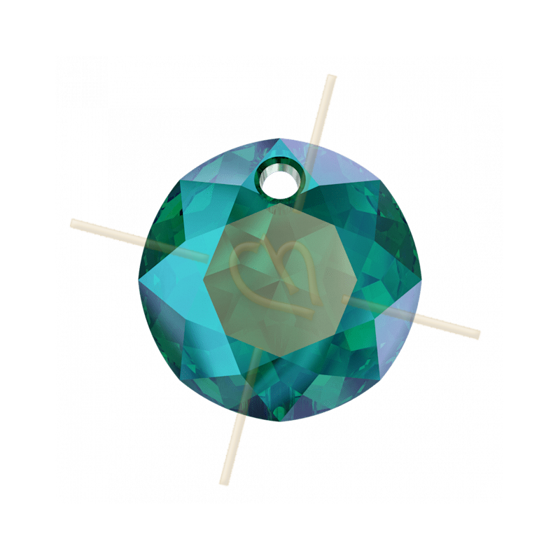 Swarovski pendentif 6430 8mm Emerald Shimmer