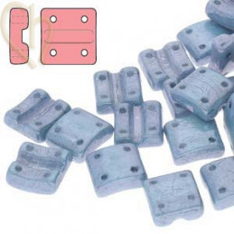 Fixer bead Verticale gaatjes Chalk Blue Luster