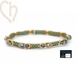 Kit Bangle Bracelet Goldshine Green