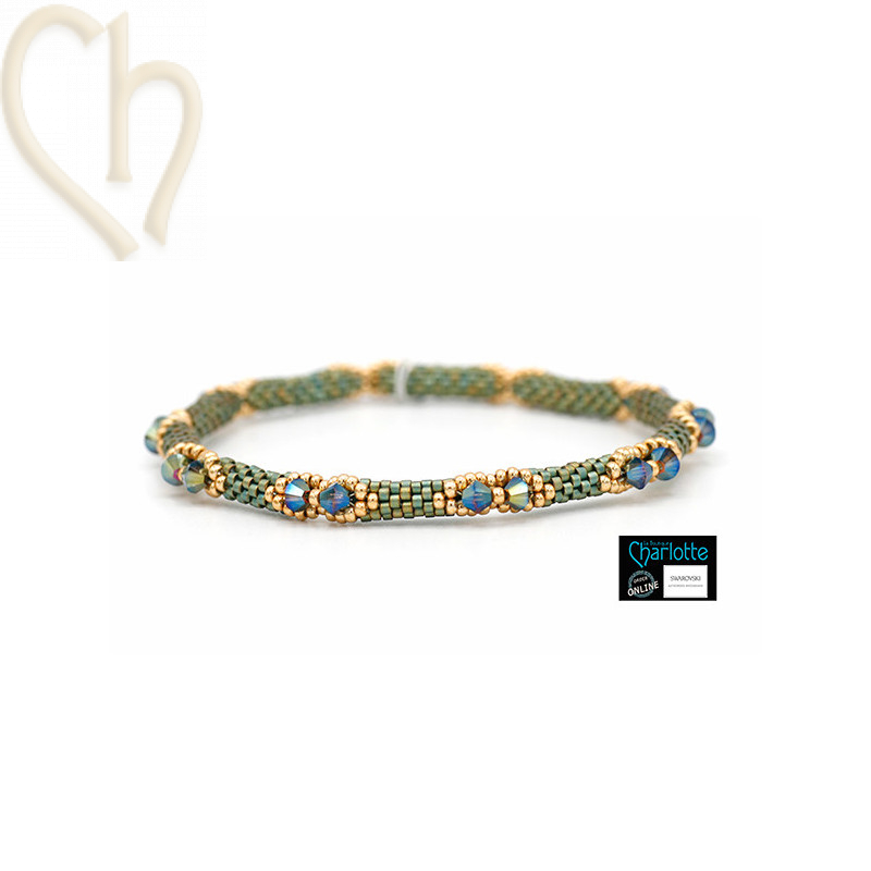 Kit Bangle armband Goldshine Green