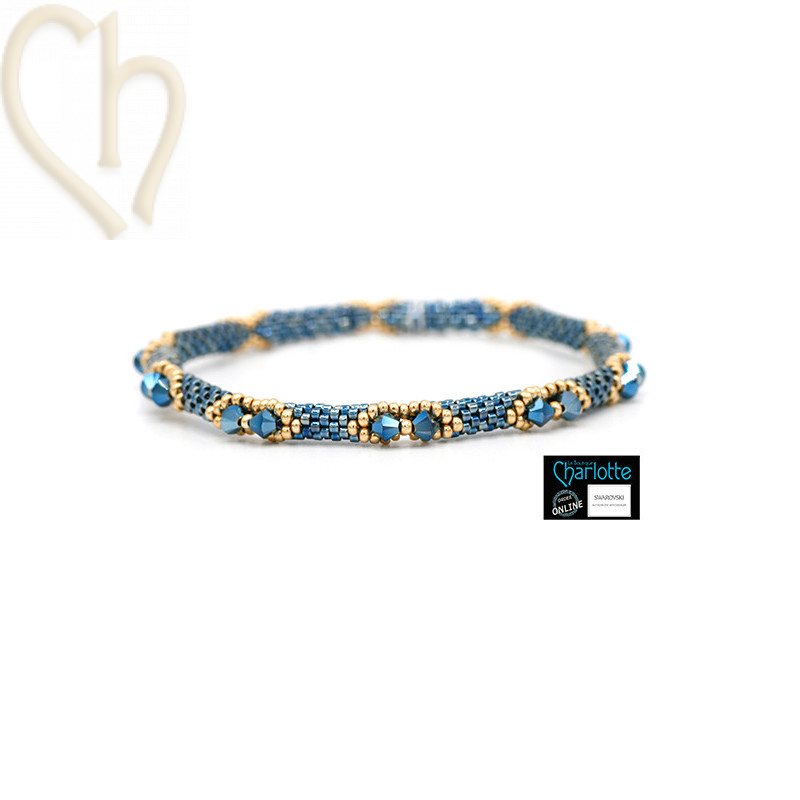 Kit Bangle armband Blue Shiner