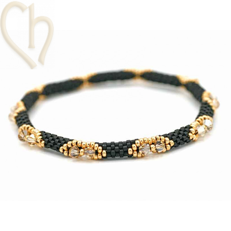 Kit Bangle armband Black Gold