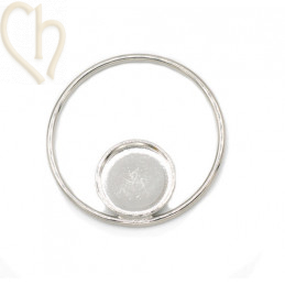 pendentif rond 20mm avec...