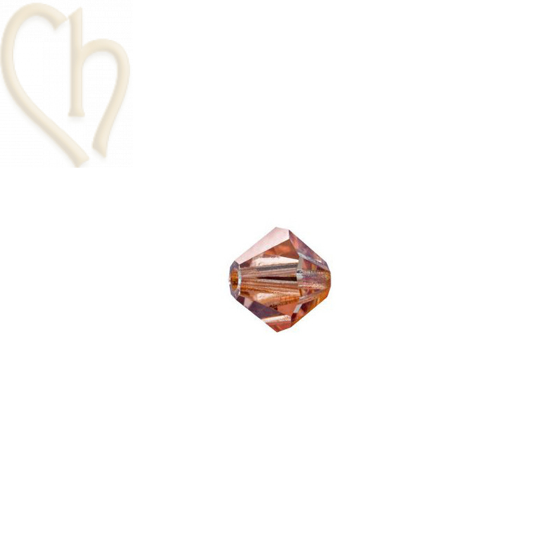 Preciosa Crystal Rondelle Bead 4mm Capri Gold CaG