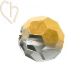 Preciosa Crystal Round Bead 4mm Aurum Half