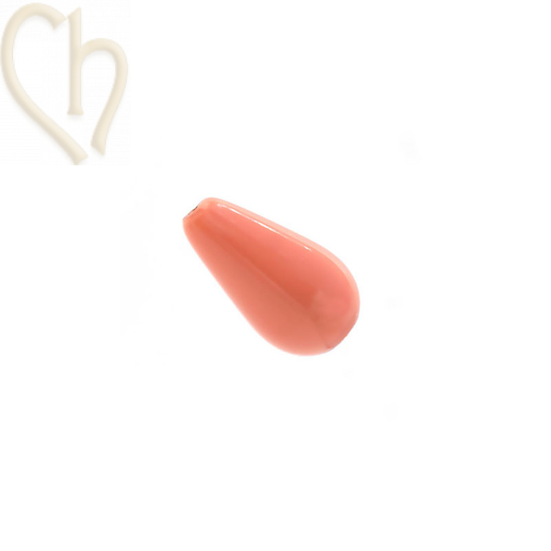 Preciosa Nacré Pear 15*8mm Salmon Rose